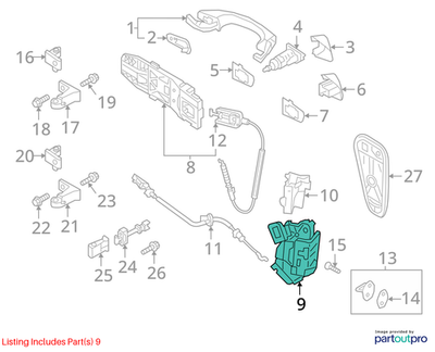 Volkswagen Door Lock Actuator Motor 5K1837015J