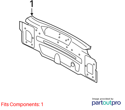 2012–2018 Audi A6 / A7 Rear Lower Body Panel Used OEM 4G5813331