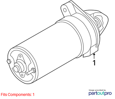 2011–2016 BMW 520i Starter Motor Replacement USED OEM 12417638194