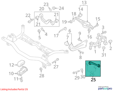 Volkswagen Passat Suspension Control Arm TSI 1K0501529H