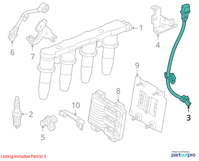 2010 Chevrolet Cruze Crankshaft Position Sensor Used OEM 55567243
