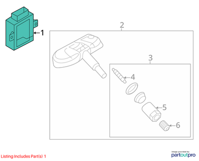 Audi 08-16 A5 Tire Pressure Monitoring System Control Module 8K0907273A