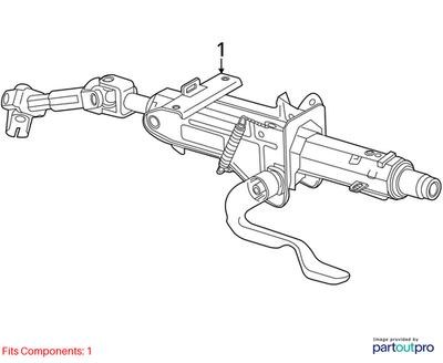 2014 Volkswagen Passat Steering Column Assembly Used OEM 1K1419502CT