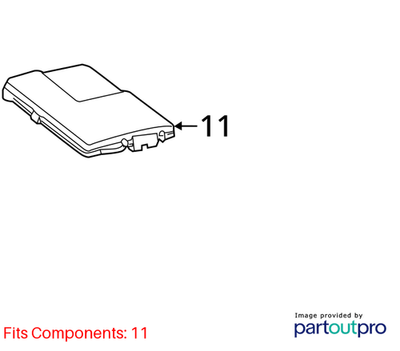 06-14 Volkswagen Jetta Battery Cover Upper 3C0915443A
