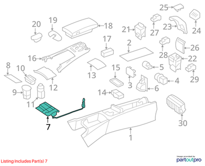 Mercedes-Benz Stowage Compartment 2216801310