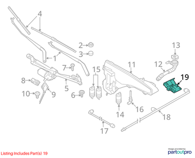 BMW Windshield Washer Nozzle 61667161469