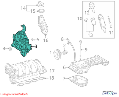 Mercedes-Benz 06-07 E350 Timing Case Cover 2720150200