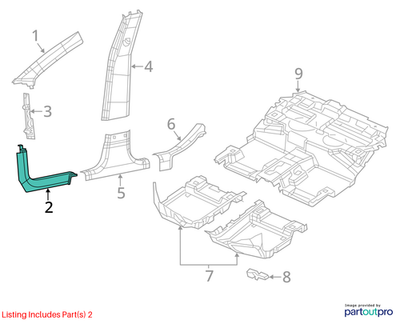Jeep 2014-2023 Cherokee Scuff Plate 1UD15DX9AD