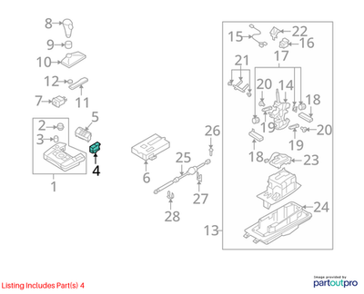 Audi 07-17 Q7 Start Stop Engine Switch Button 4L0905217