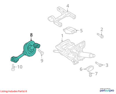 2010 Audi A4 Intermediate Steering Shaft Used OEM 8K1419753H