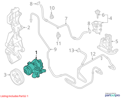 Volkswagen 2015 Volkswagen Beetle Power Steering Pump 5C0422152J