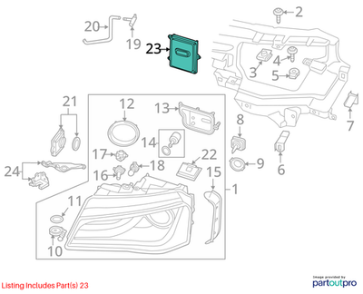 Audi 2014 Audi A6 Headlight Control Module 4H0941329