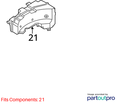 2012–2018 Audi A6 / A7 Rear Center Subwoofer Used OEM 4G5035412