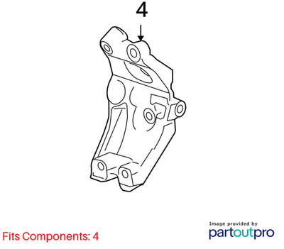 Chevrolet Camaro 3.6L V6 Alternator Bracket 12612734