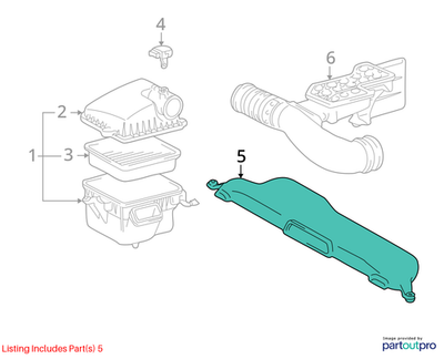 2002 Lexus LS430 Air Intake Hose Used OEM 1775050030