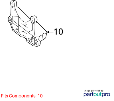 Mercedes-Benz 12-13 E350 Transmission Mount Bracket 2112420340