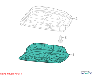 Jeep 2014-2018 Jeep Cherokee Overhead Console 1UE041DAAJ