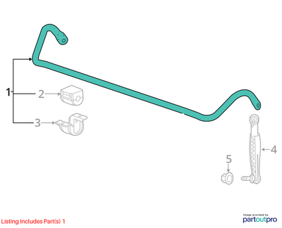 2018 Cadillac CTS Front Suspension Stabilizer Sway Bar Used OEM 84458241