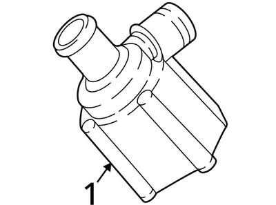 2015-2018 Audi Q3 Engine Auxiliary Water Pump 06H121601P