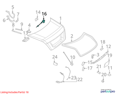 Mercedes-Benz 07-14 S550 Trunk Lock 2217500085