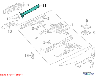 Jeep 2014-2018 Jeep Cherokee Lower Load Beam 68143954AC