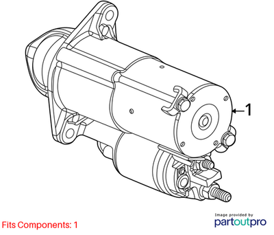 2010 Chevrolet Cruze Starter Motor Assembly Used OEM 55576980