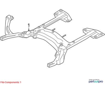 2012 Mini Cooper Countryman Front Axle Support (Subframe) Used OEM 31119807743