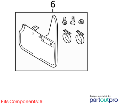 Audi 2025 Audi Q7 Splash Guards Front 4L0075111
