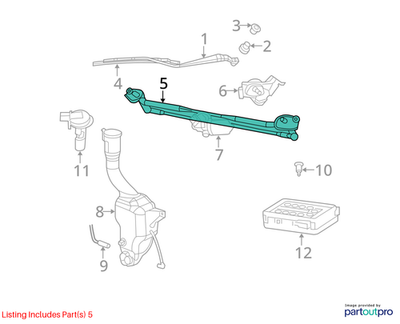 Dodge 2006-2010 Dodge Charger Wiper Pivot And Linkage 5139092AA