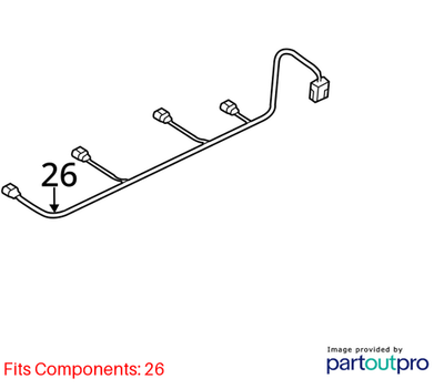 Audi 09-12 A4 Parking Aid System Wiring Harness 8K0971104E