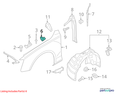 2010-2012 AUDI A4 LEFT REAR DEFORMATION ELEMENT BRACKET USED OEM 8K0821469C