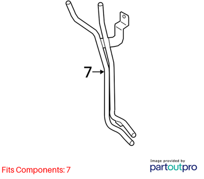 Audi 2016-2020 A6 Engine Coolant Pipe Lower 06E121083G