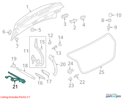2016 Audi A6 Quattro Power Tailgate Motor  Used OEM 4G5827851B
