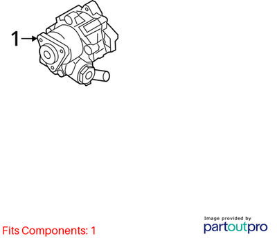 Audi 2009-2012 Q5 Power Steering Pump 8R0145154C