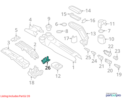 2012 Mini Cooper DTC & Sport Mode Switch Used OEM 61313454175