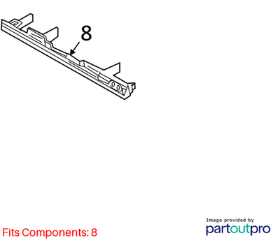 Audi 2009-2017 Q5 Radiator Support Access Cover 8R0121292B