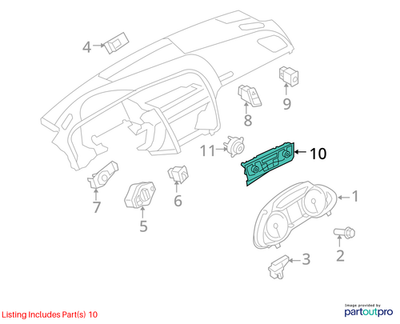 Audi 2012-2017 A4 Hvac Temperature Control Panel 8K1820043BAXZF