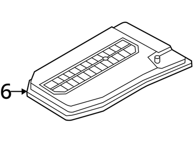 2007-2016 Volkswagen Touareg Battery Cover 7L0864643B