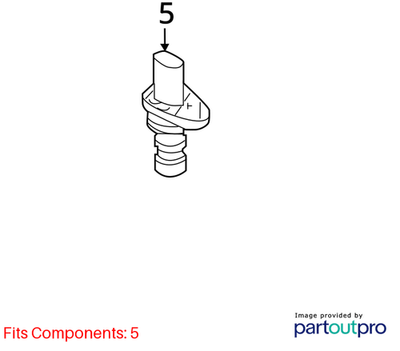 Audi 2009-2012 A4 Engine Crankshaft Position Sensor 06H906433D