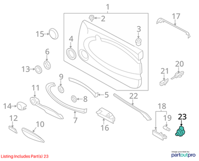 2012 Mini Cooper Mirror‑Adjustment Switch Used OEM 61313422621