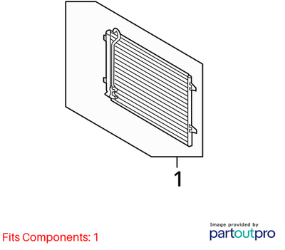 2009-2017 Volkswagen CC A/C Condenser 3C0820411D