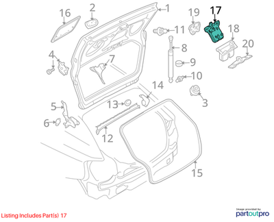 Audi Audi Trunk Latch 8P4827505D