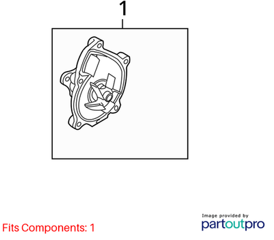 2011–2015 Mini Cooper Water Pump Used OEM 11517648827