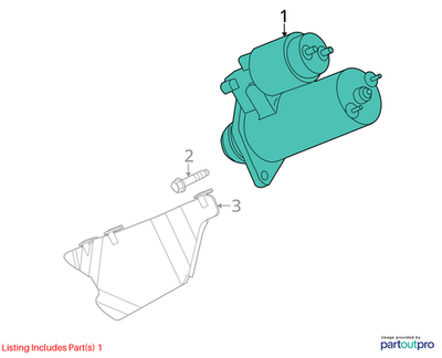 2011 Chevrolet Camaro Starter Motor Assembly Used OEM 12644788