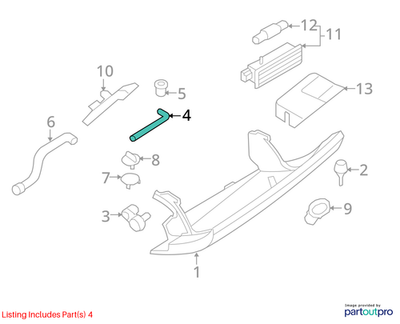 2012 Mini Cooper Glove Box Door Hinge Used OEM 51162752820