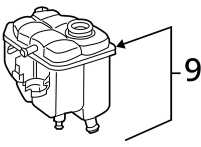 2001-2007 Mercedes-Benz C320 Coolant Expansion Tank 2035000049