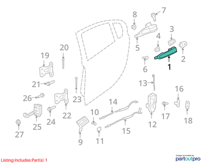 2009 Chevrolet Lumina S Front Left Door Handle Used OEM 92214645