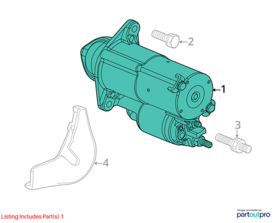 2010 Chevrolet Cruze Starter Motor Assembly Used OEM 55576980