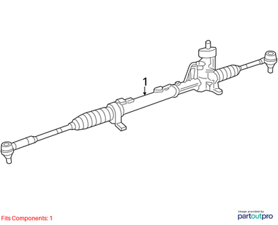 2014 Volkswagen Jetta Rack and Pinion Steering Used OEM 5C1422055K