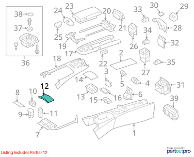 Mercedes-Benz 07-09 S550 Cover 22168008177J32